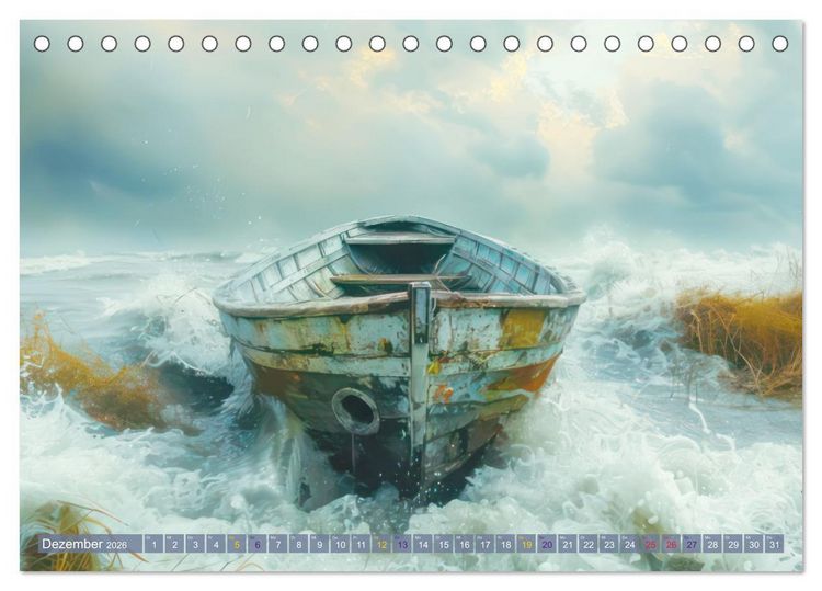 Produktbild: St&uuml;rmisch wildes Wetter (Tischkalender 2026 DIN A5 quer), CALVENDO Monatskalender