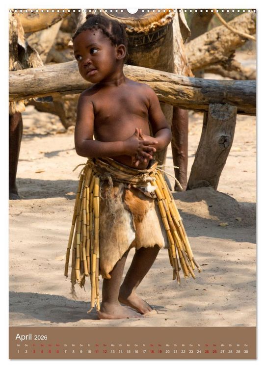 Produktbild: Beim Mbunza Volk - Namibia (Wandkalender 2026 DIN A2 hoch), CALVENDO Monatskalender
