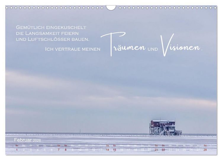 Produktbild: Vertraue! (Wandkalender 2026 DIN A3 quer), CALVENDO Monatskalender