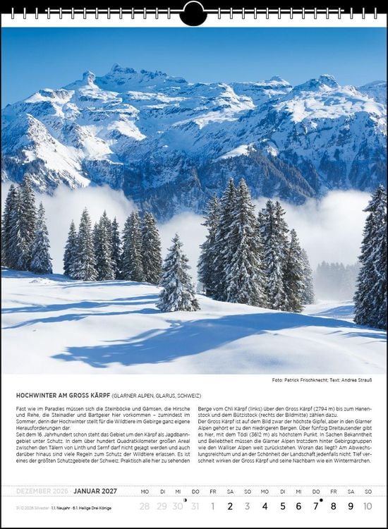 Produktbild: Blodigs Alpenkalender 2027