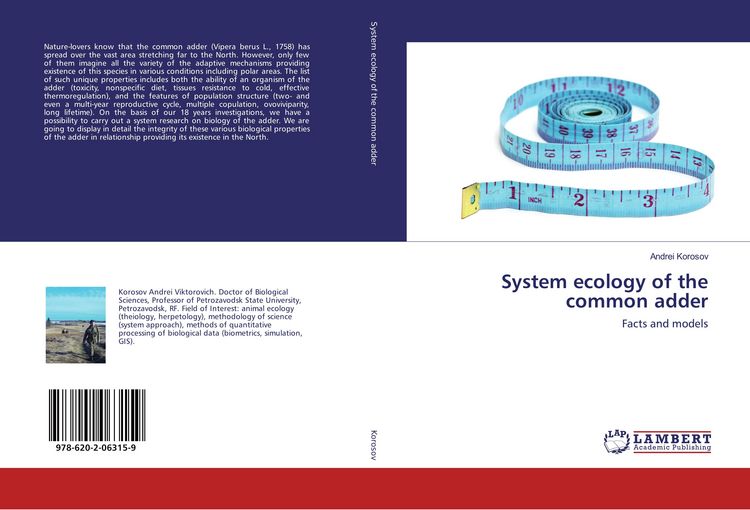Produktbild: System ecology of the common adder