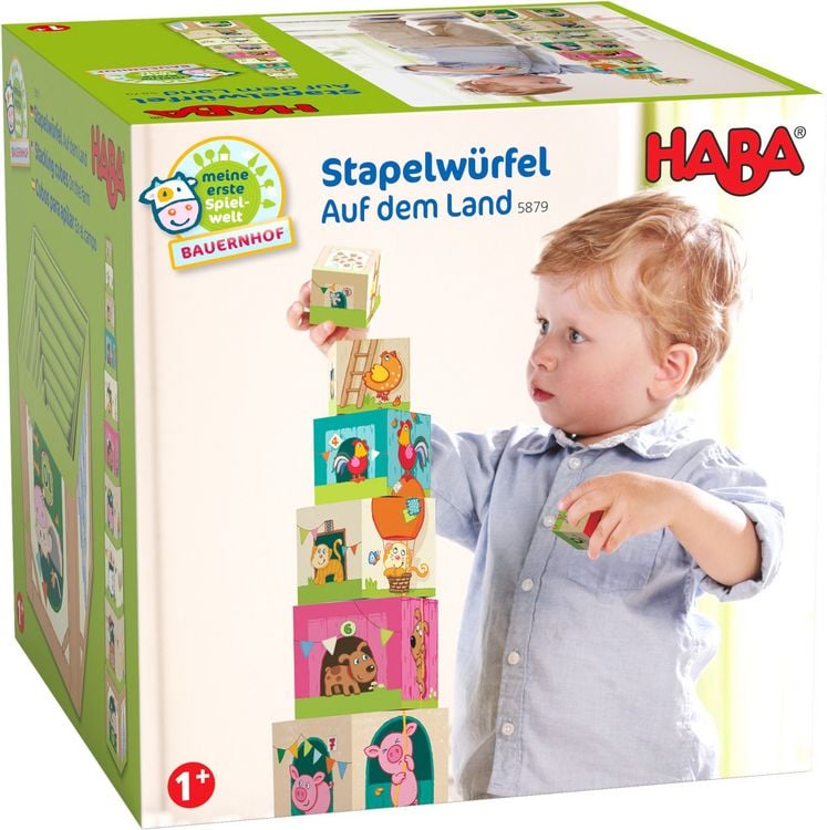 Produktbild: HABA Stapelw&uuml;rfel Auf dem Land