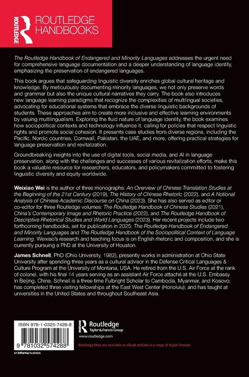 Produktbild: The Routledge Handbook of Endangered and Minority Languages