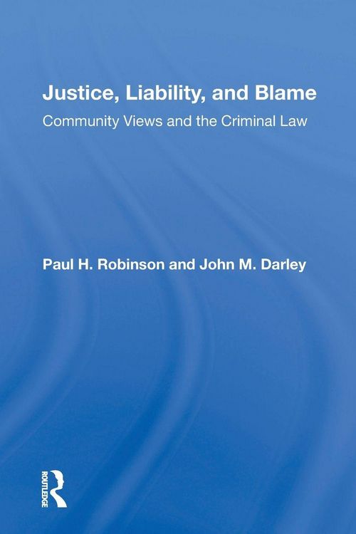 Produktbild: Justice, Liability, and Blame