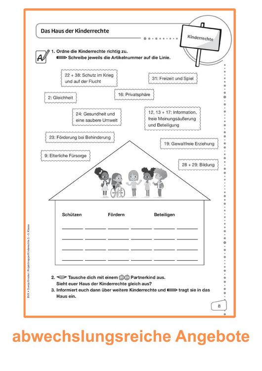 Produktbild: Projektmappe Kinderrechte 3. - 5. Klasse