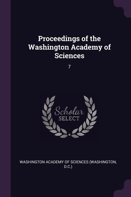 Produktbild: Proceedings of the Washington Academy of Sciences