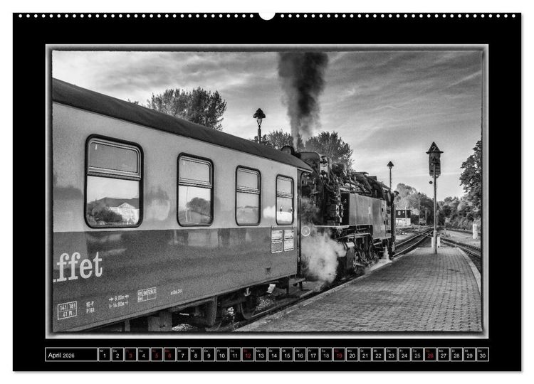 Produktbild: Unter Dampf - Eisenbahnromantik im Harz (Wandkalender 2026 DIN A2 quer), CALVENDO Monatskalender