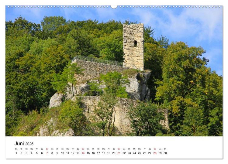 Produktbild: Deutschlands Burgen - besondere Burgen und sch&ouml;ne Schl&ouml;sser (Wandkalender 2026 DIN A2 quer), CALVENDO Monatskalender