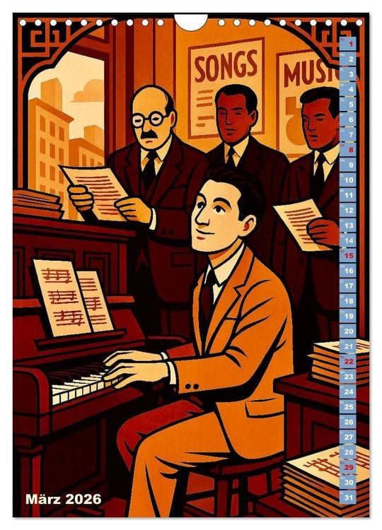 Produktbild: George Gershwin (Wandkalender 2026 DIN A4 hoch), CALVENDO Monatskalender