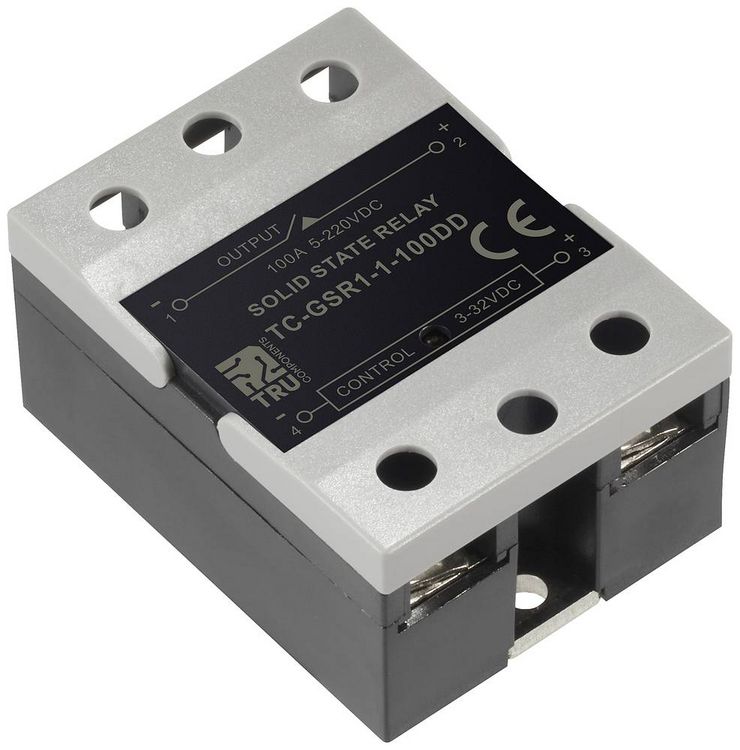 Produktbild: TRU COMPONENTS Halbleiterrelais TC-GSR-1-100DD 100 A Schaltspannung (max.): 220 V/DC Gleichstromschaltung 1 St.