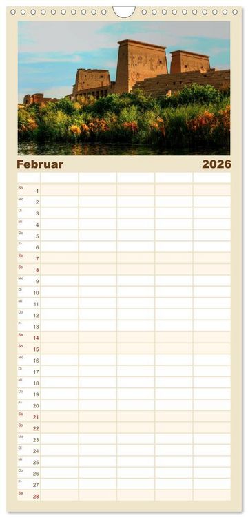 Produktbild: Familienplaner 2026 - &Auml;gypten - Impressionen mit 5 Spalten (Wandkalender, 21 x 45 cm) CALVENDO