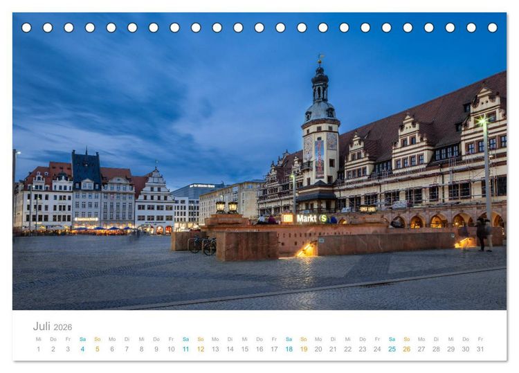 Produktbild: Leipzig - Spaziergang durch Epochen (Tischkalender 2026 DIN A5 quer), CALVENDO Monatskalender
