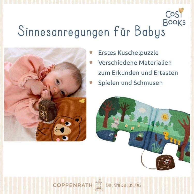 Produktbild: CosyBooks: Babys Spielbuch Kleiner B&auml;r