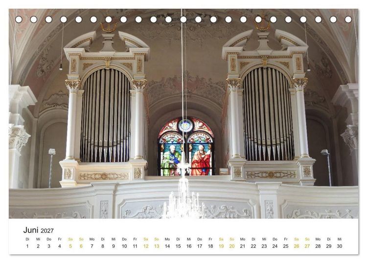 Produktbild: Fantastische Welt der Orgeln (Tischkalender 2027 DIN A5 quer), CALVENDO Monatskalender