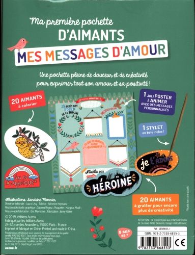 Produktbild: Mes messages d'amour : ma premi&egrave;re pochette d'aimants