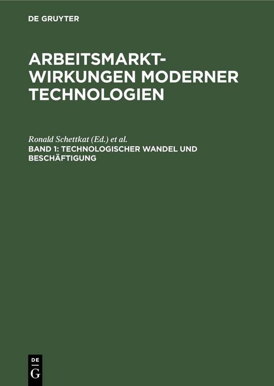 Produktbild: Technologischer Wandel und Besch&auml;ftigung