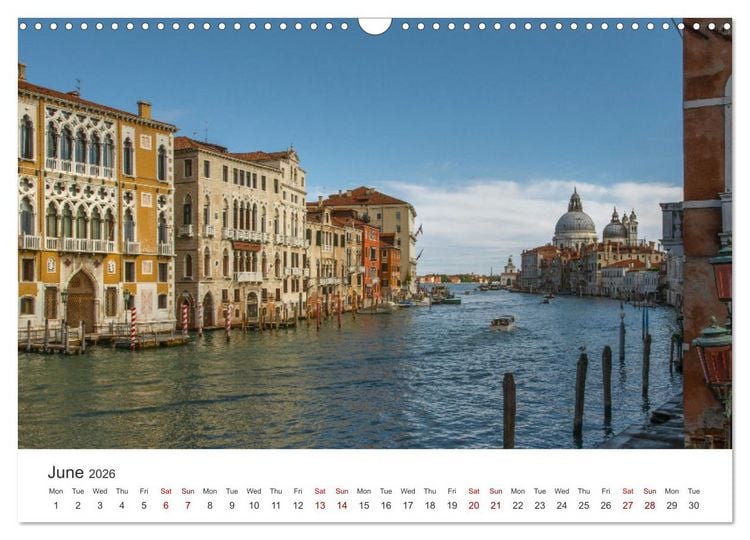 Produktbild: Romantic colors in Venice (Wall Calendar 2026 DIN A3 landscape), CALVENDO 12 Month Wall Calendar