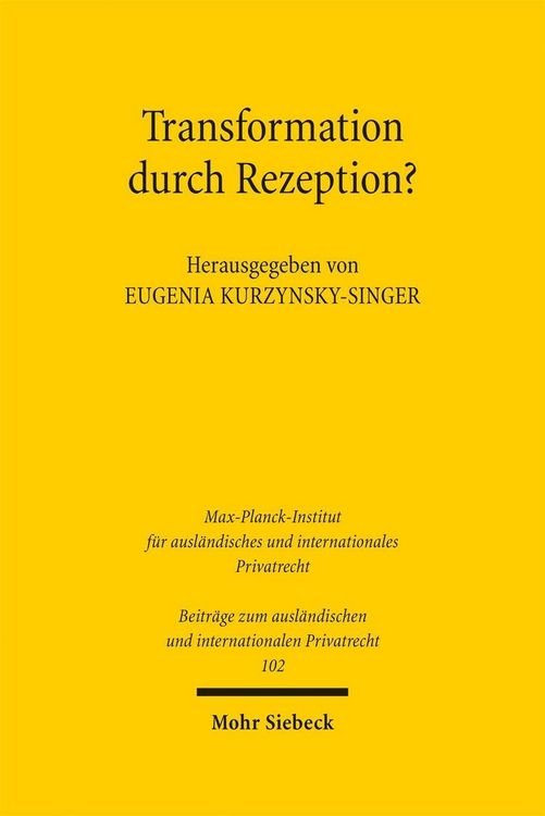 Produktbild: Transformation durch Rezeption?