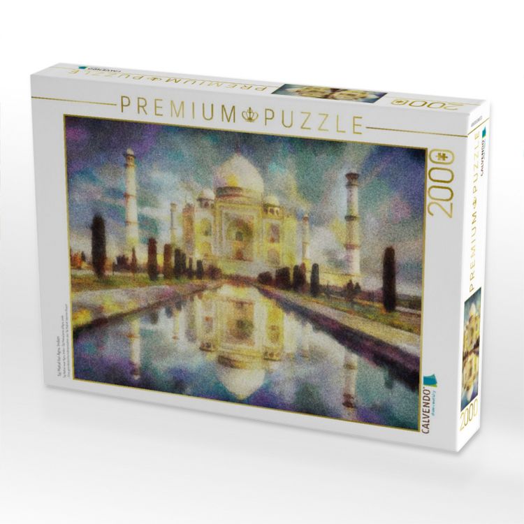 Produktbild: CALVENDO Puzzle Taj Mahal bei Agra, Indien | 2000 Teile Lege-Gr&ouml;&szlig;e 90x67cm Foto-Puzzle f&uuml;r gl&uuml;ckliche Stunden