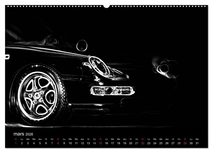 Produktbild: 911 Lignes (Calendrier mural 2026 DIN A2 vertical) calendrier de bureau