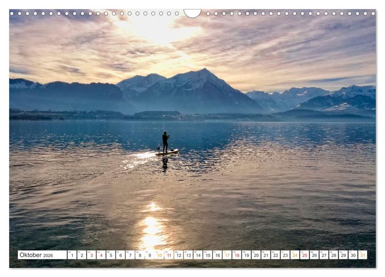Produktbild: Stand-Up-Paddling SUP (Wandkalender 2026 DIN A3 quer), CALVENDO Monatskalender