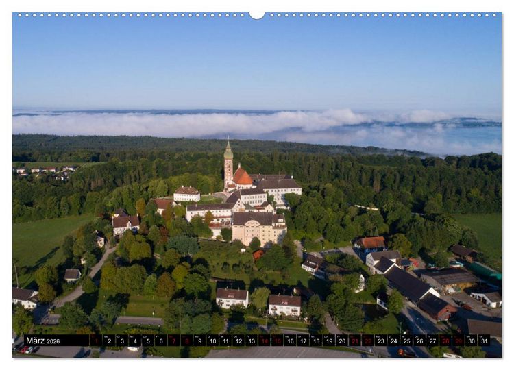 Produktbild: Himmel &uuml;ber Bayern (Wandkalender 2026 DIN A2 quer), CALVENDO Monatskalender
