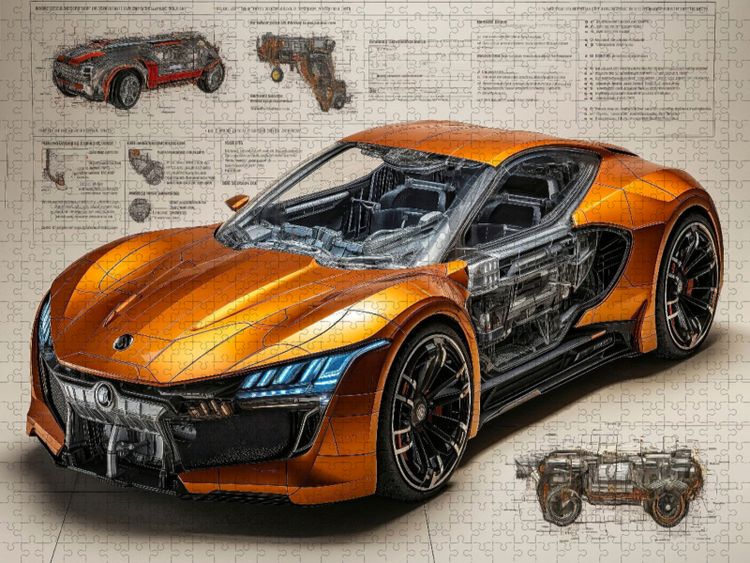 Produktbild: CALVENDO Puzzle Sportwagen | 1000 Teile Lege-Gr&ouml;&szlig;e 64x48cm Foto-Puzzle f&uuml;r gl&uuml;ckliche Stunden
