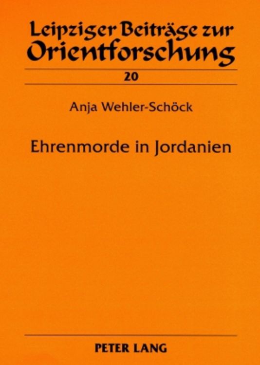 Produktbild: Ehrenmorde in Jordanien