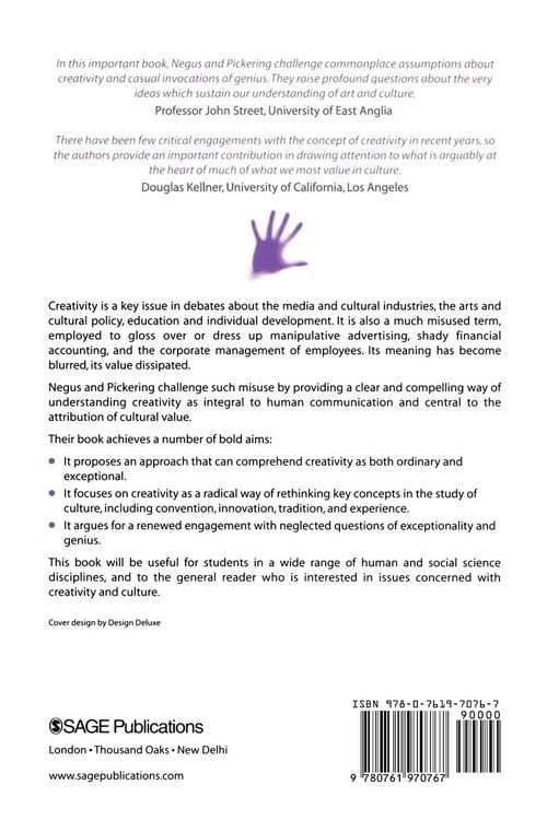 Produktbild: Creativity, Communication and Cultural Value