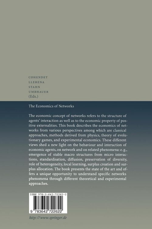 Produktbild: The Economics of Networks