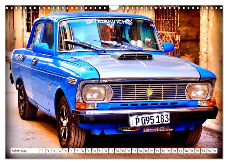 Produktbild: Moskwitsch-2140 - Ein Moskowiter auf Kuba (Wandkalender 2026 DIN A3 quer), CALVENDO Monatskalender