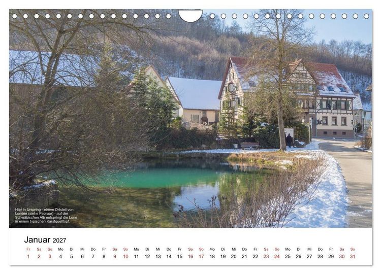Produktbild: Das Lonetal - Wiege der menschlichen Kunst (Wandkalender 2027 DIN A4 quer), CALVENDO Monatskalender