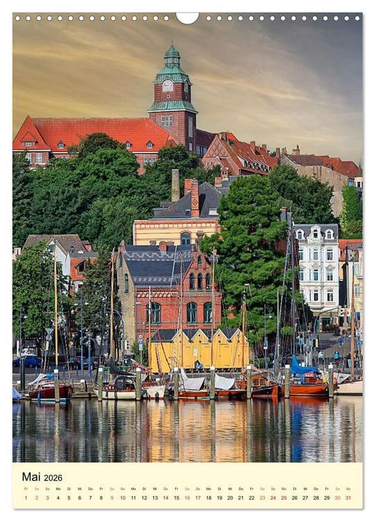 Produktbild: Flensburg - so bezaubernd (Wandkalender 2026 DIN A3 hoch), CALVENDO Monatskalender
