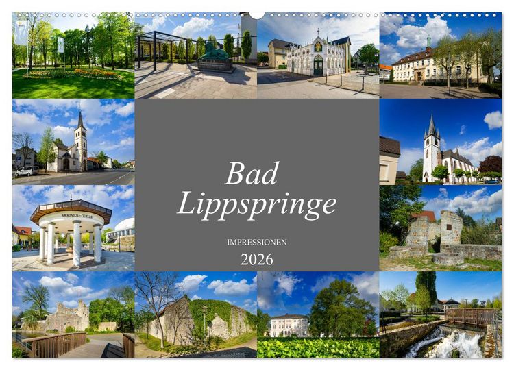 Produktbild: Bad Lippspringe Impressionen (Wandkalender 2026 DIN A2 quer), CALVENDO Monatskalender