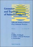 Produktbild: Geometry and Topology of Submanifolds VII: Differential Geometry in Honour of Prof Katsumi Nomizu