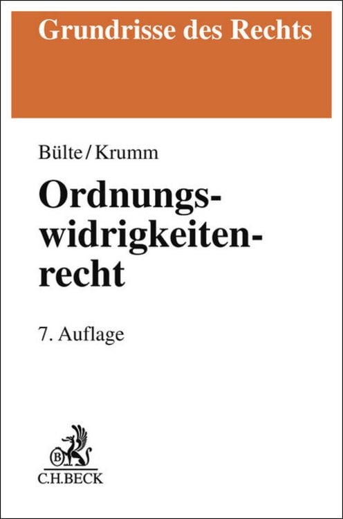 Produktbild: Ordnungswidrigkeitenrecht