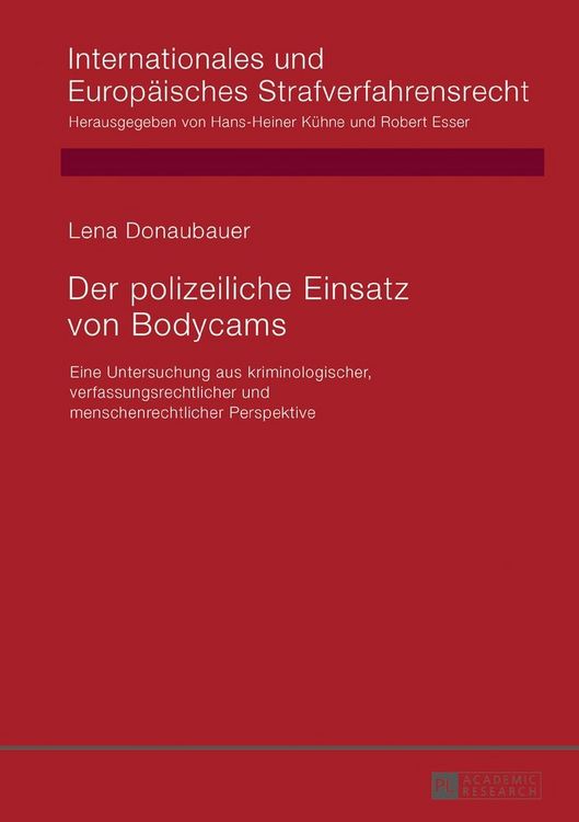 Produktbild: Der polizeiliche Einsatz von Bodycams