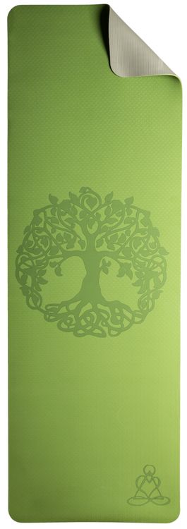 Produktbild: Yogamatte TPE ecofriendly - hellgr&uuml;n / grau