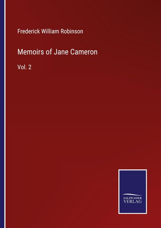 Produktbild: Memoirs of Jane Cameron
