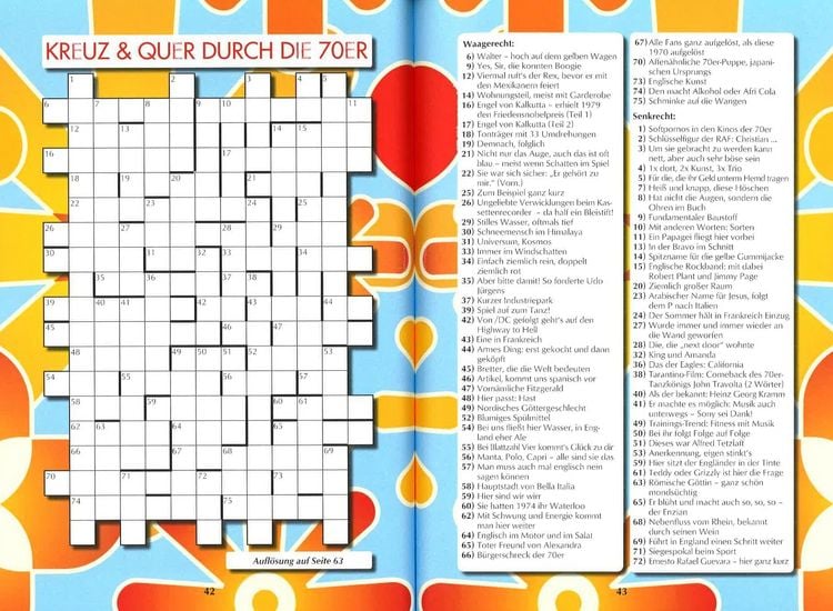 Produktbild: Unsere 70er Jahre - Das R&auml;tselbuch