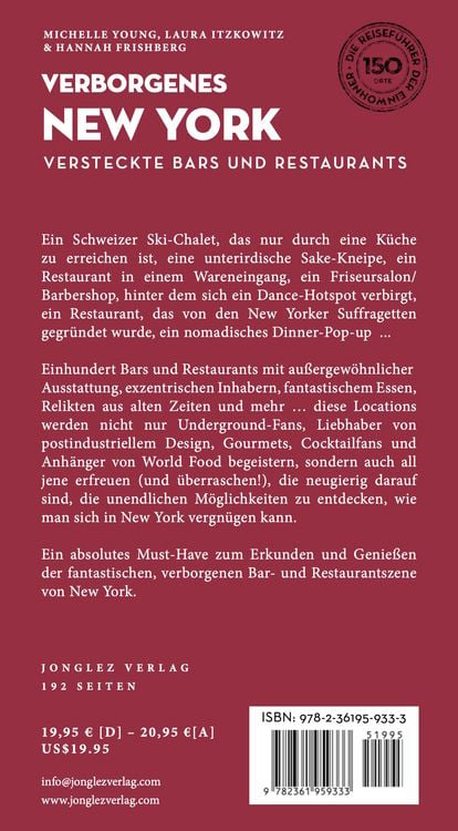 Produktbild: Verborgenes New York - versteckte Bars und Restaurants