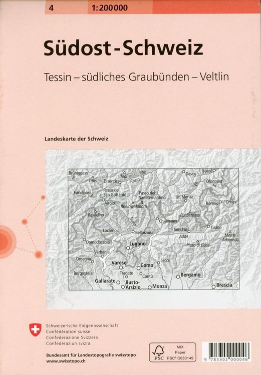Swisstopo Schweiz Süd-Ost