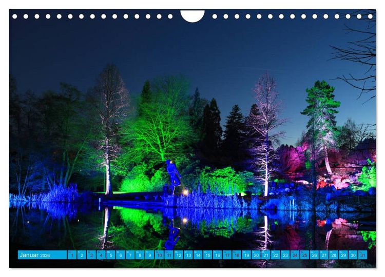 Produktbild: Essen Lichter der Nacht (Wandkalender 2026 DIN A4 quer), CALVENDO Monatskalender