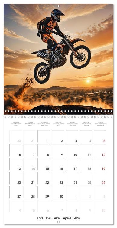Produktbild: Ride the motocross thrill (Wall Calendar 2026 12 &times; 12 Inch) CALVENDO 12 Month Wall Calendar