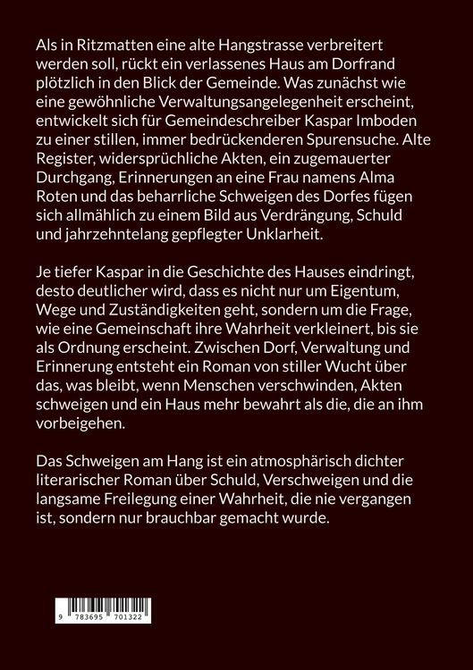 Produktbild: Das Schweigen am Hang