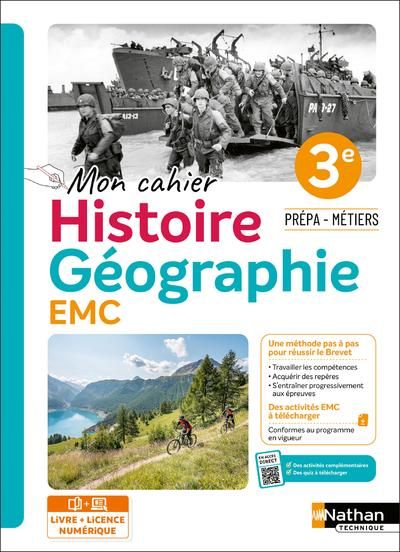 Produktbild: Histoire Geographie 3e Prepa Metiers 2024 Cahier Eleve + Imanue