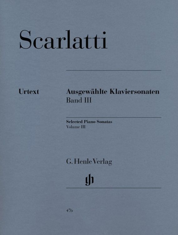Produktbild: Domenico Scarlatti - Ausgew&auml;hlte Klaviersonaten, Band III
