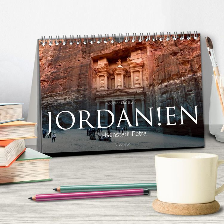 Produktbild: Jordanien &ndash; Felsenstadt Petra (Tischkalender 2026 DIN A5 quer), CALVENDO Monatskalender