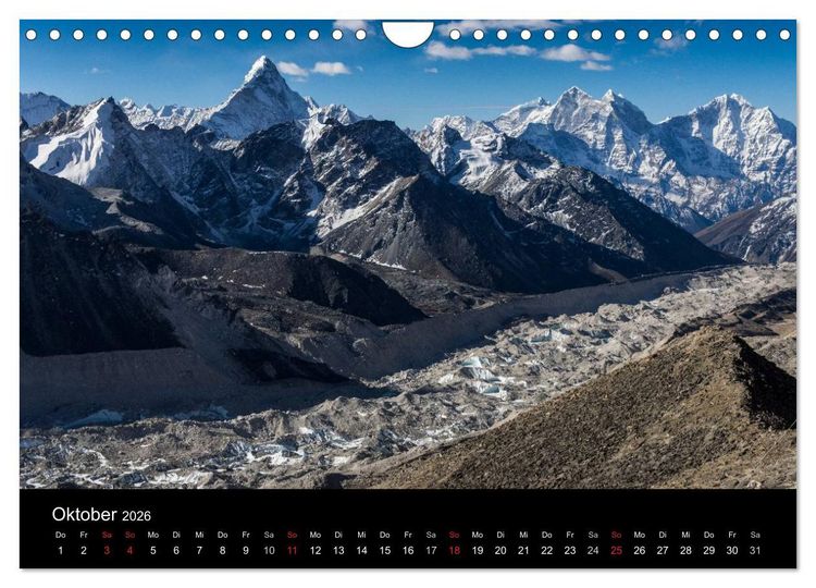 Produktbild: Himalaya - Dach der Welt (Wandkalender 2026 DIN A4 quer), CALVENDO Monatskalender