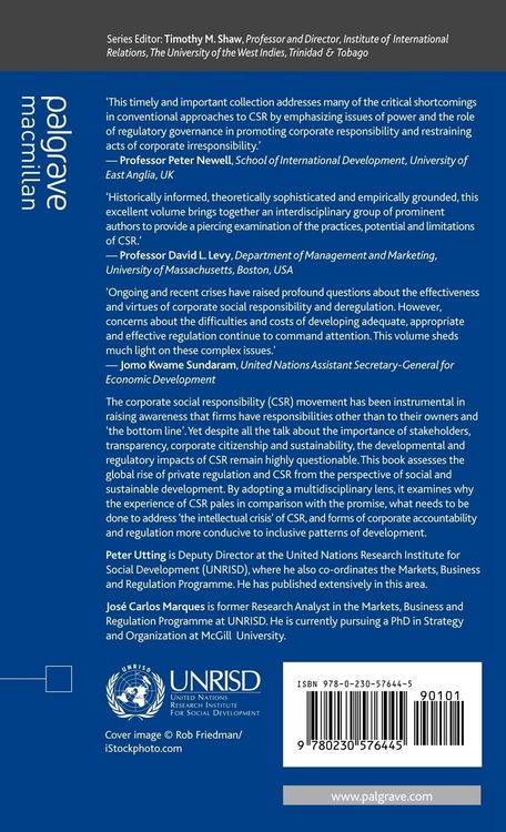 Produktbild: Corporate Social Responsibility and Regulatory Governance